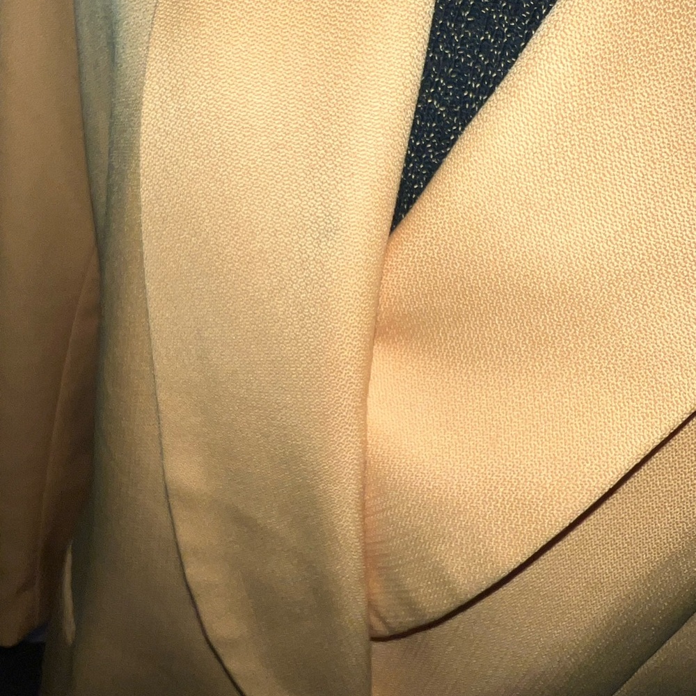 Women's Yellow Draped Single-Button Blazer - Picture 4 of 8